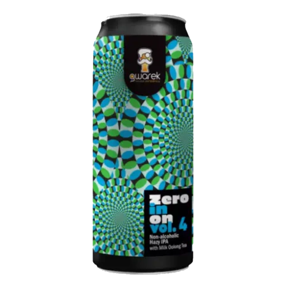Piwo Gwarek Zero In On vol.4 Hazy IPA 500 ml puszka bezalkoholowe
