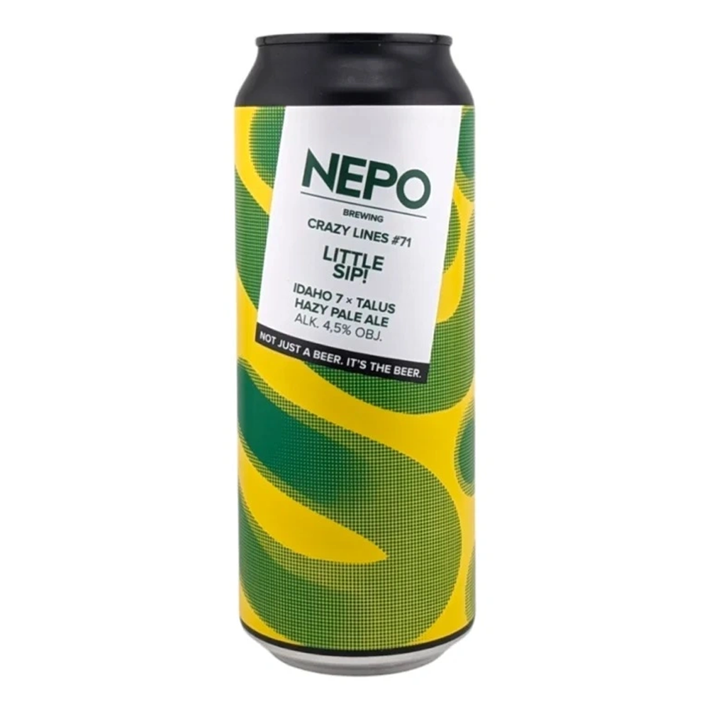 Piwo Nepomucen Crazy Lines #71 Little Sip - Idaho7, Talus Hazy Pale Ale 4,5% 500 ml puszka