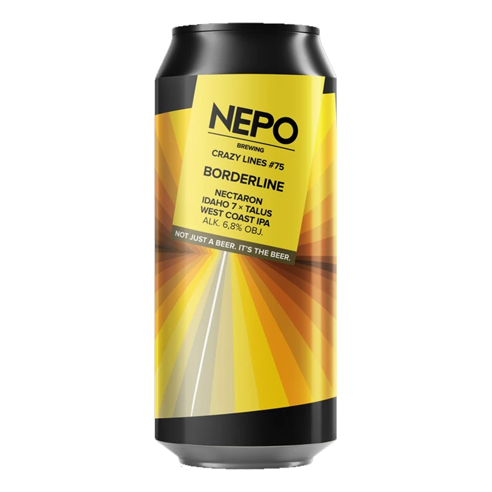 Piwo Nepomucen Crazy Lines #75 Borderline Nectaron Idaho7, Talus West Coast Ipa 6,8% 500 ml puszka