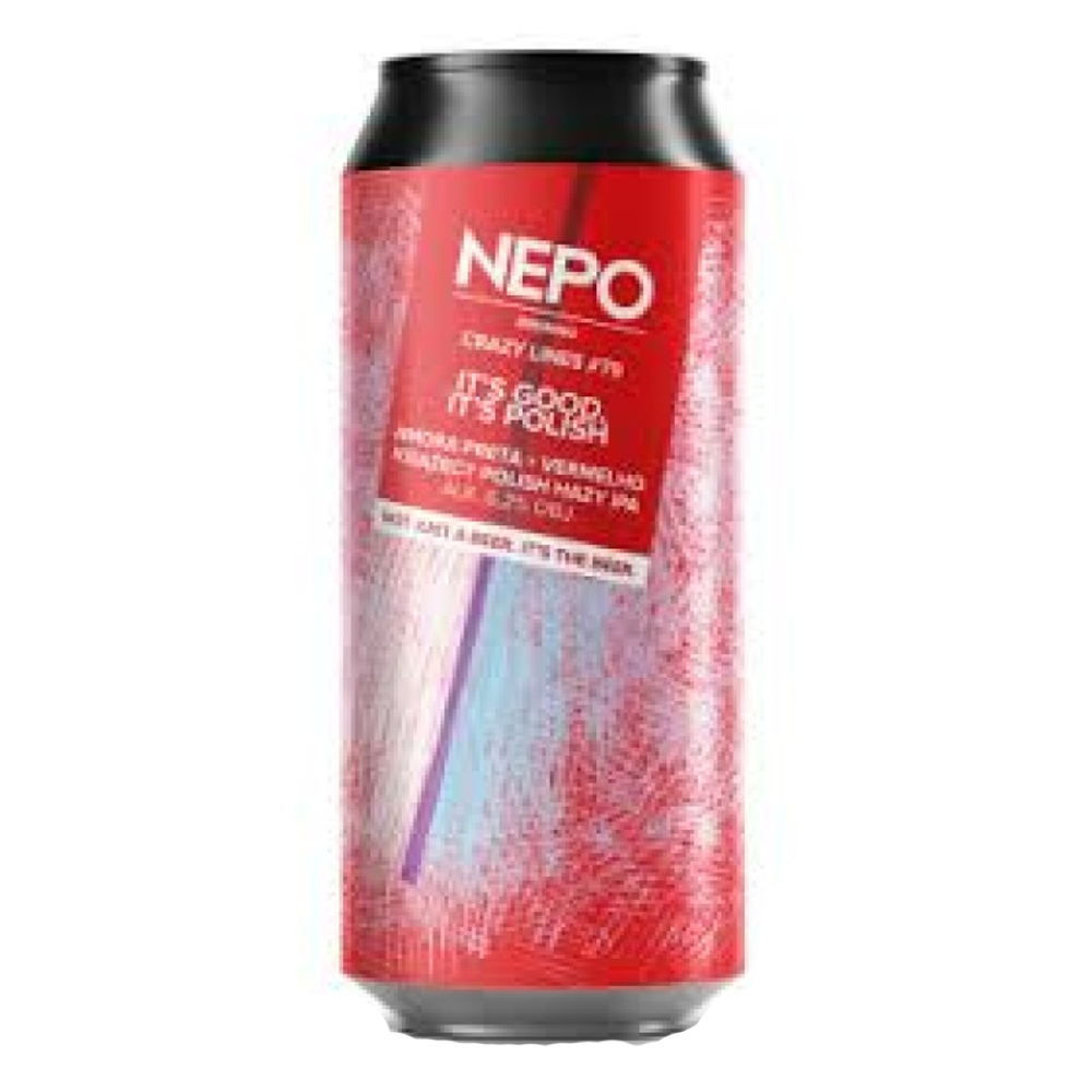 Piwo Nepomucen Crazy Lines #79 It's Good, It's Polish Amore Preta, Vermelho Ksicy Polish Hazy IPA 6,2% 500 ml puszka