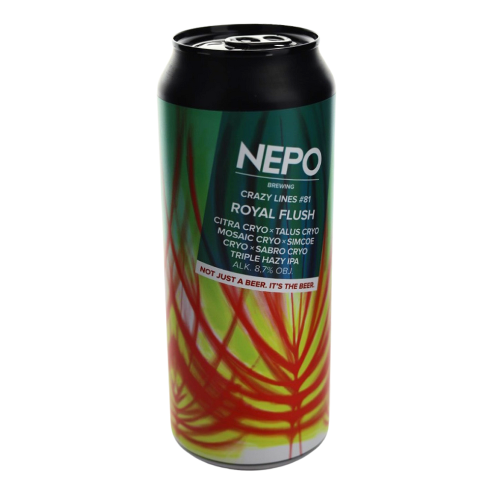 Piwo Nepomucen Crazy Lines #81 Royal Flush 8,7% 500 ml puszka