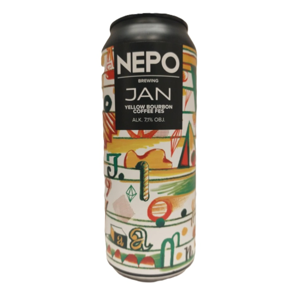 Piwo Nepomucen Jan Yellow Bourbon Coffee FES 7,1% 500 ml puszka