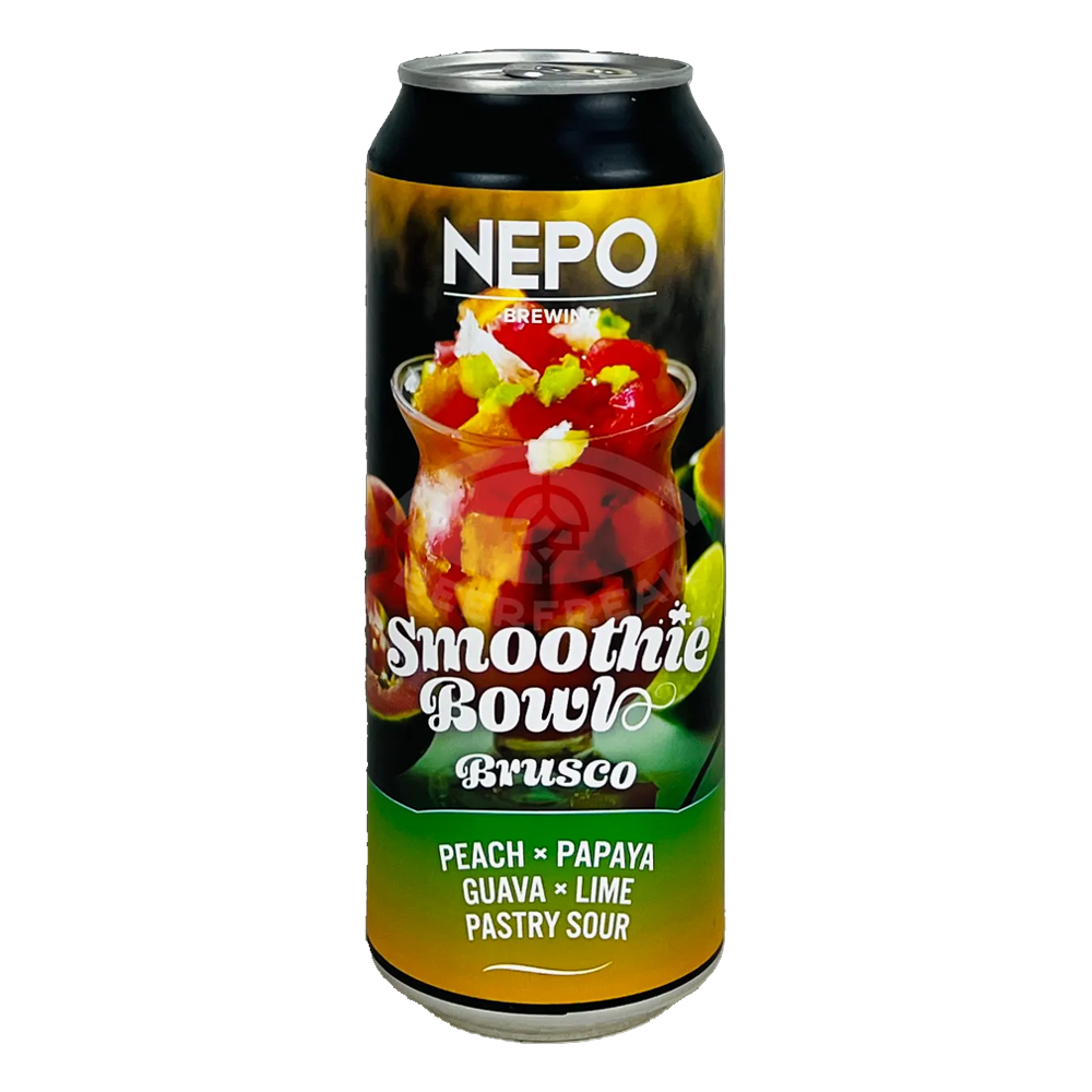 Piwo Nepomucen Smoothie Bowl Brusco Peach, Papaya, Guava, Lime Pastry Sour 5,3% 500 ml puszka