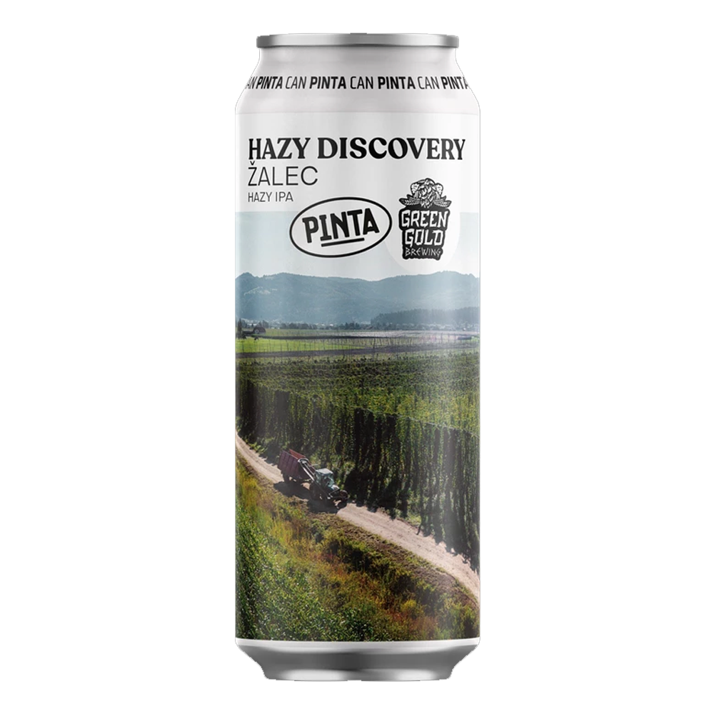 Piwo Pinta Hazy Discovery Zalec Hazy IPA 6,5% 500 ml puszka