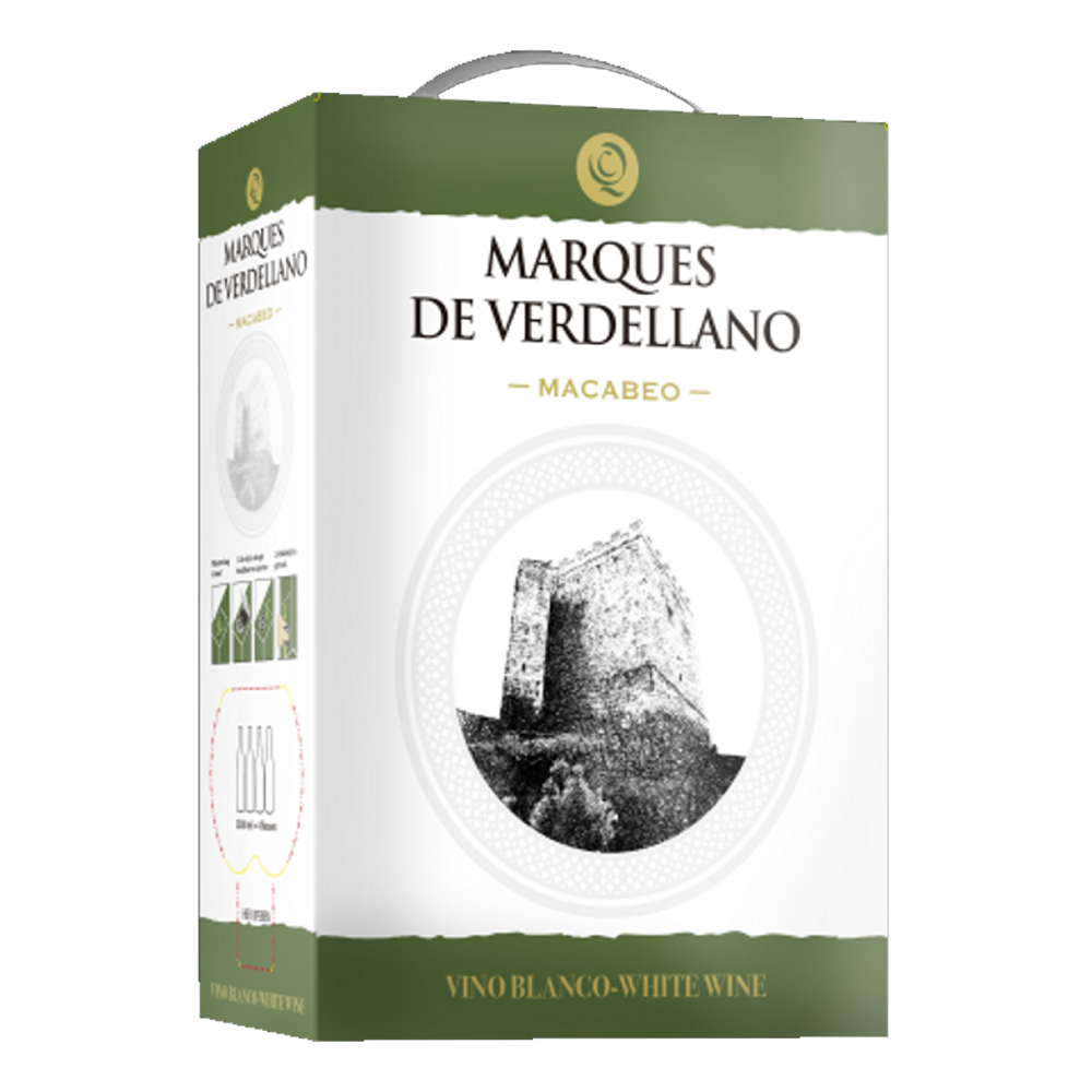 Wino Marques de Verdellano Macabeo 11,5% białe wytrawne 5L Bag in Box
