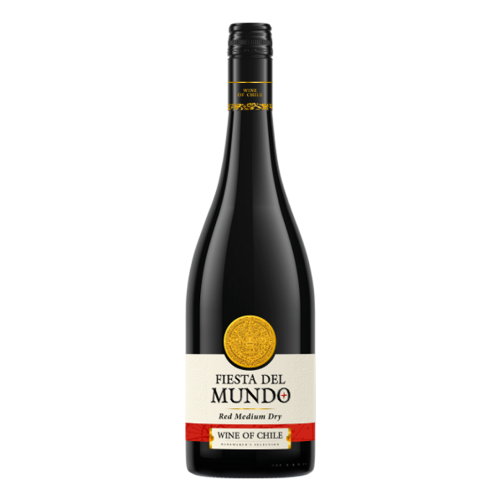 Wino Fiesta Del Mundo Semi Dry Red 12% czerwone półwytrawne 750 ml