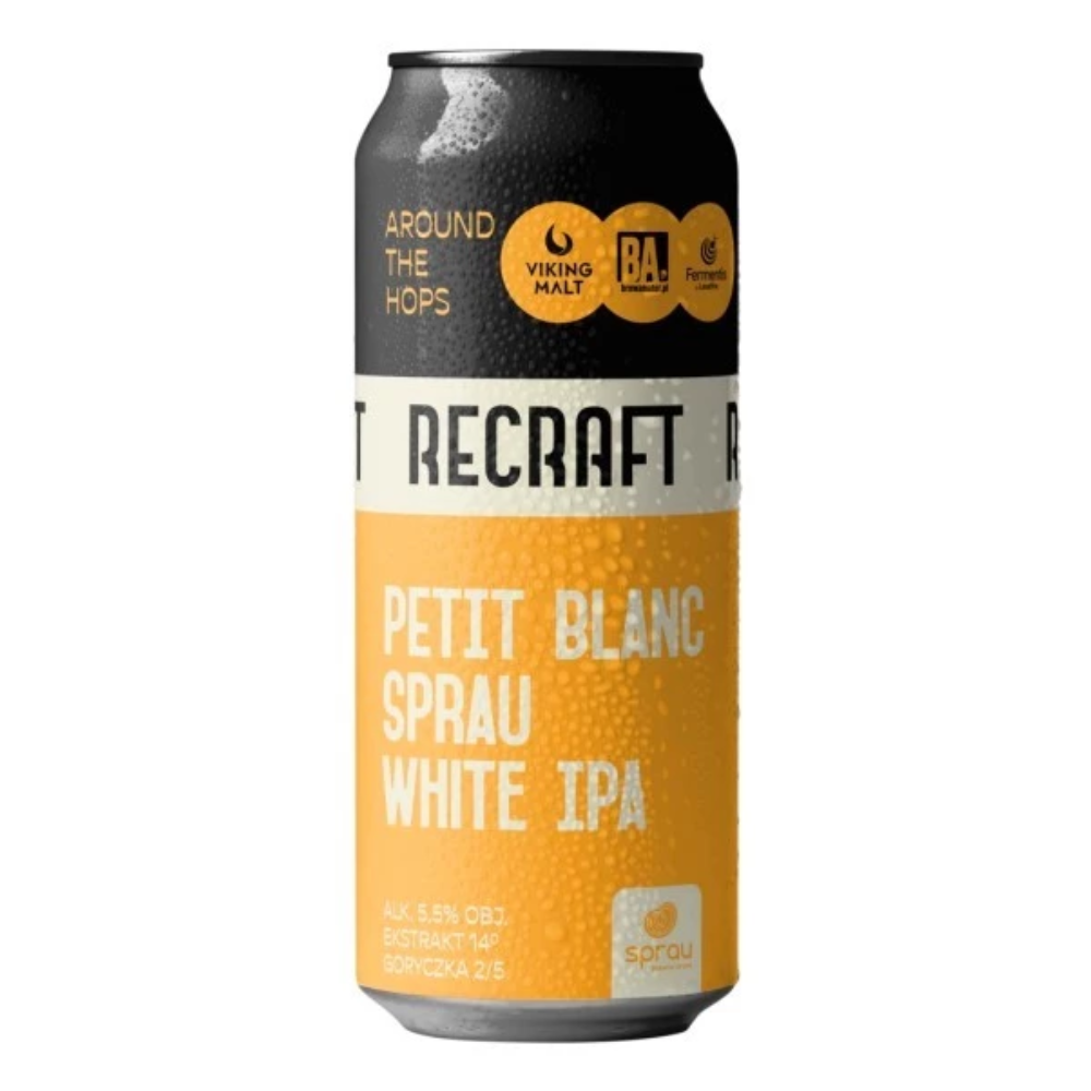 Piwo ReCraft Petit Blanc Sprau White IPA 5,5% 500 ml Puszka
