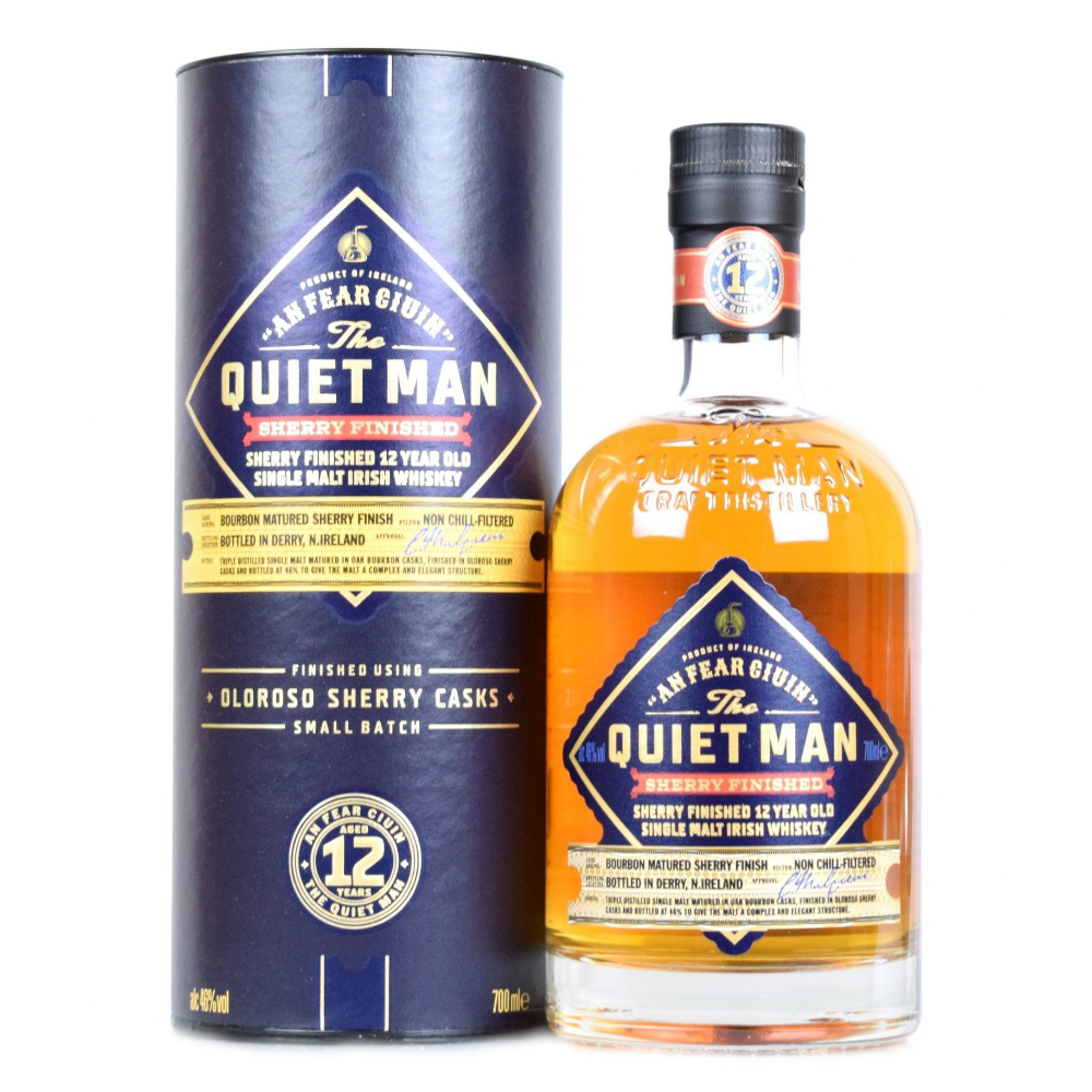 Whisky Quiet Man 12 YO Sherry 46% 700 ml tuba