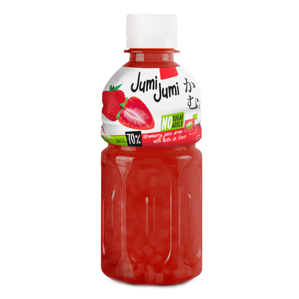 Napój Jumi Jumi truskawka z nata de coco 70% 320 ml