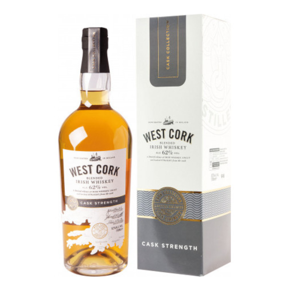 Whisky West Cork Cask Strength 62% 700 ml karton
