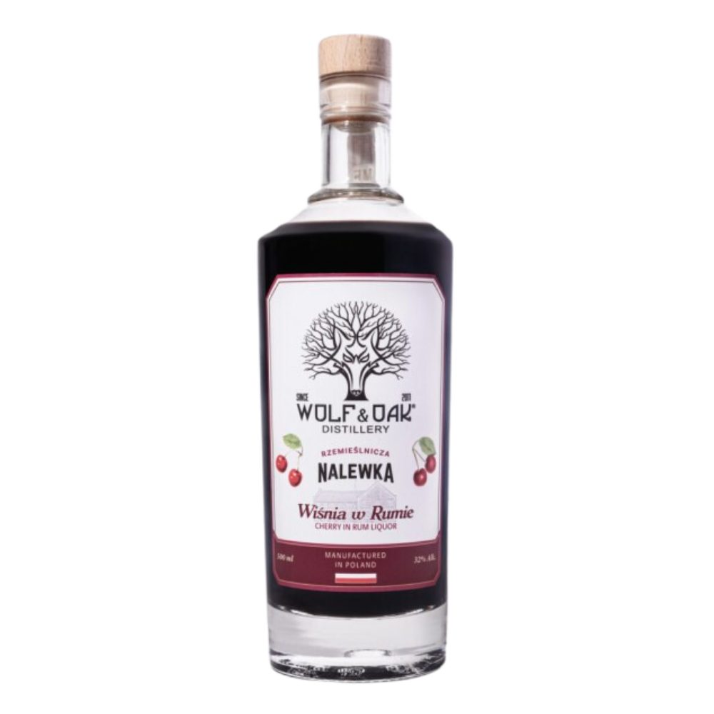 Nalewka Wolf & Oak Wiśnia W Rumie 27% 500 ml