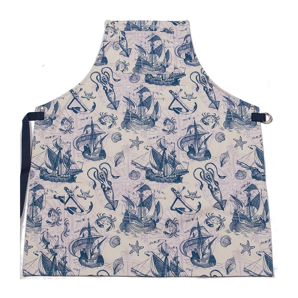 Fartuch barmański Pattern Poland Marine