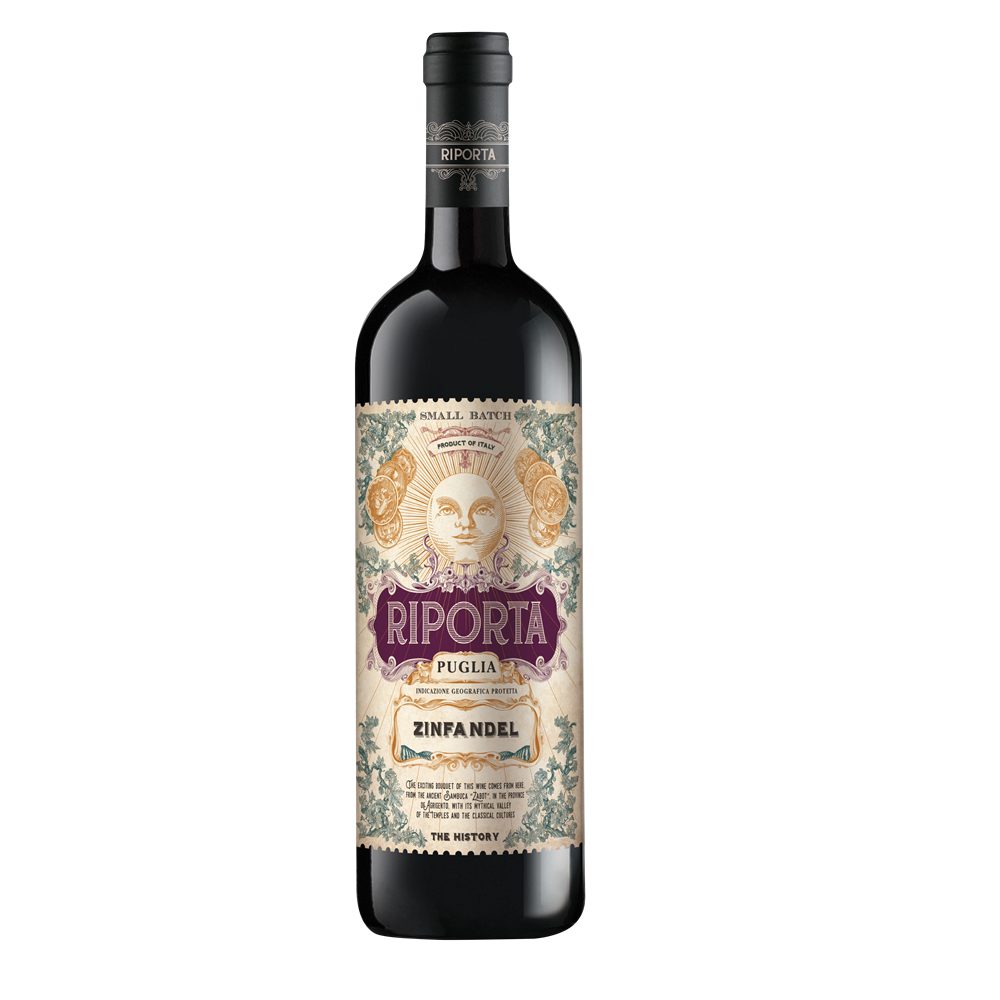 Wino Riporta Zinfandel 2023 Puglia 14% czerwone wytrawne 750 ml