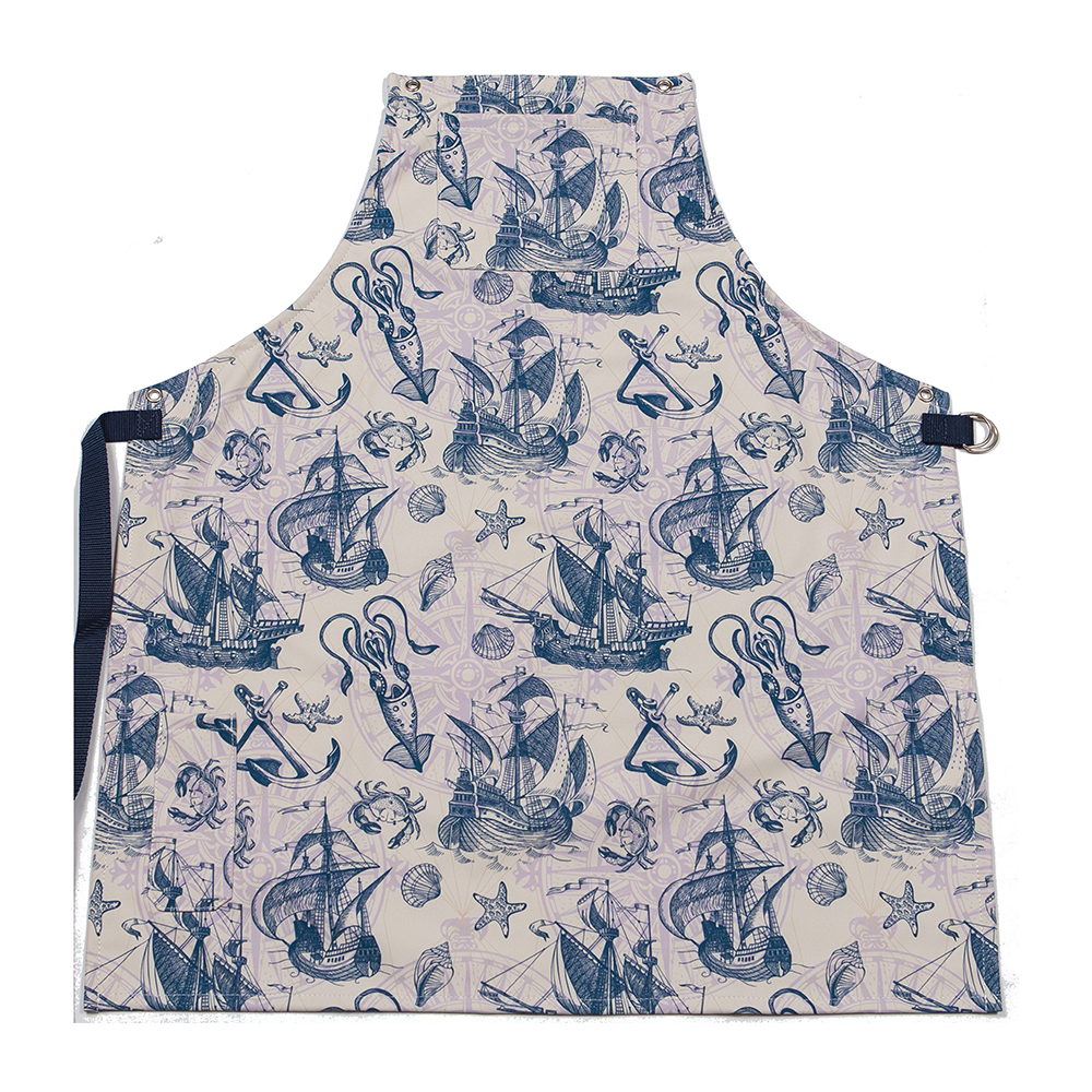 Fartuch barmański Pattern Poland Marine