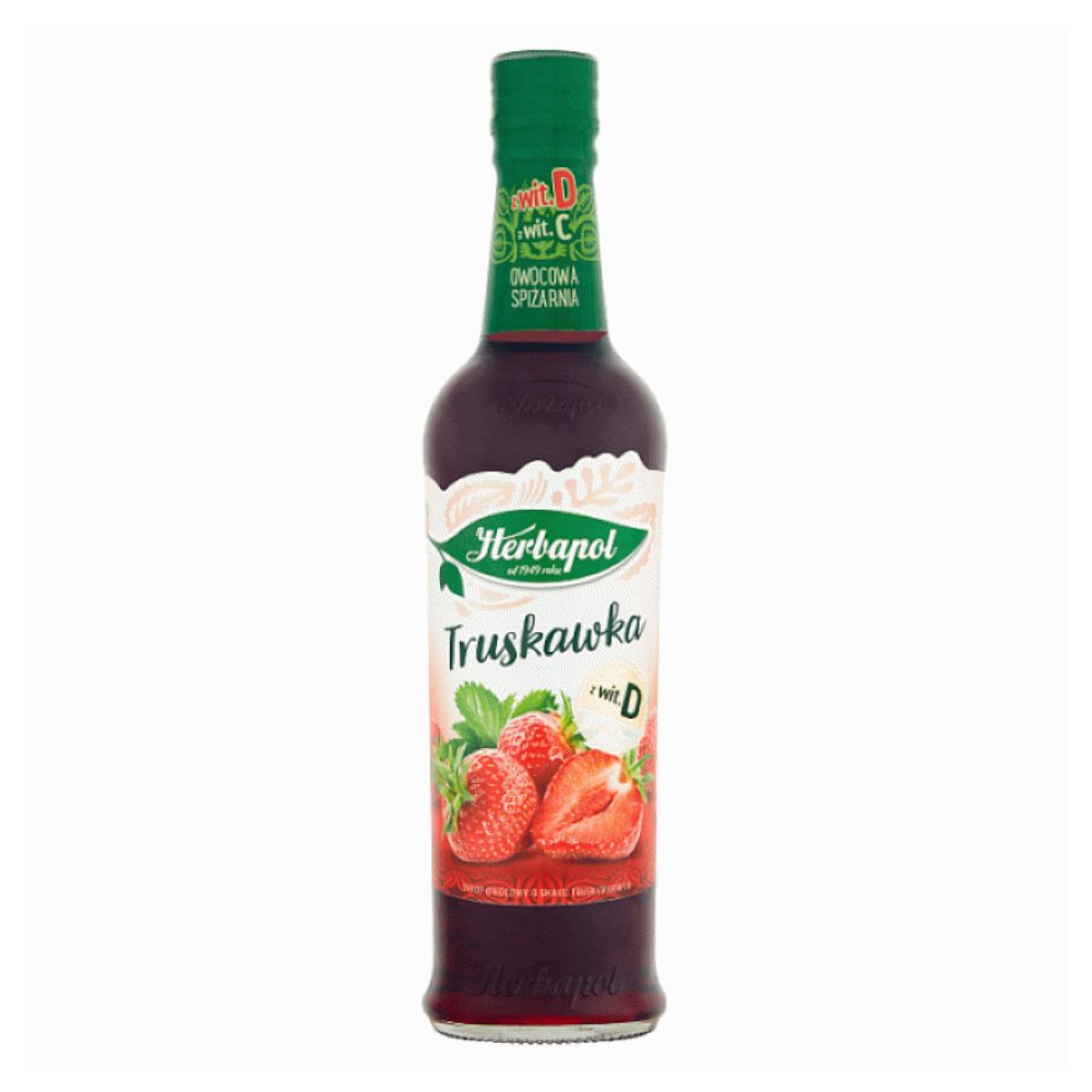 Syrop Herbapol Owocowa Spiżarnia Truskawka 420 ml