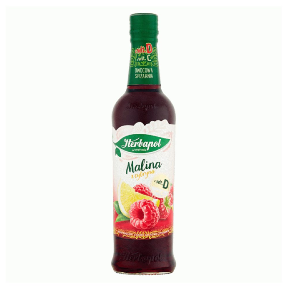 Syrop Herbapol Owocowa Spiżarnia Malina z Cytryną 420 ml