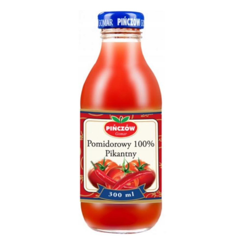 Gomar Pińczów sok ze świeżych pomidorów pikatny 100% 300 ml