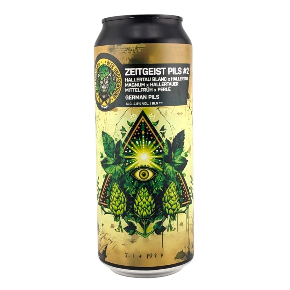 Piwo Piwne Podziemie Zeitgeist Pils #2 - German Pils 4,8% 500 ml Puszka