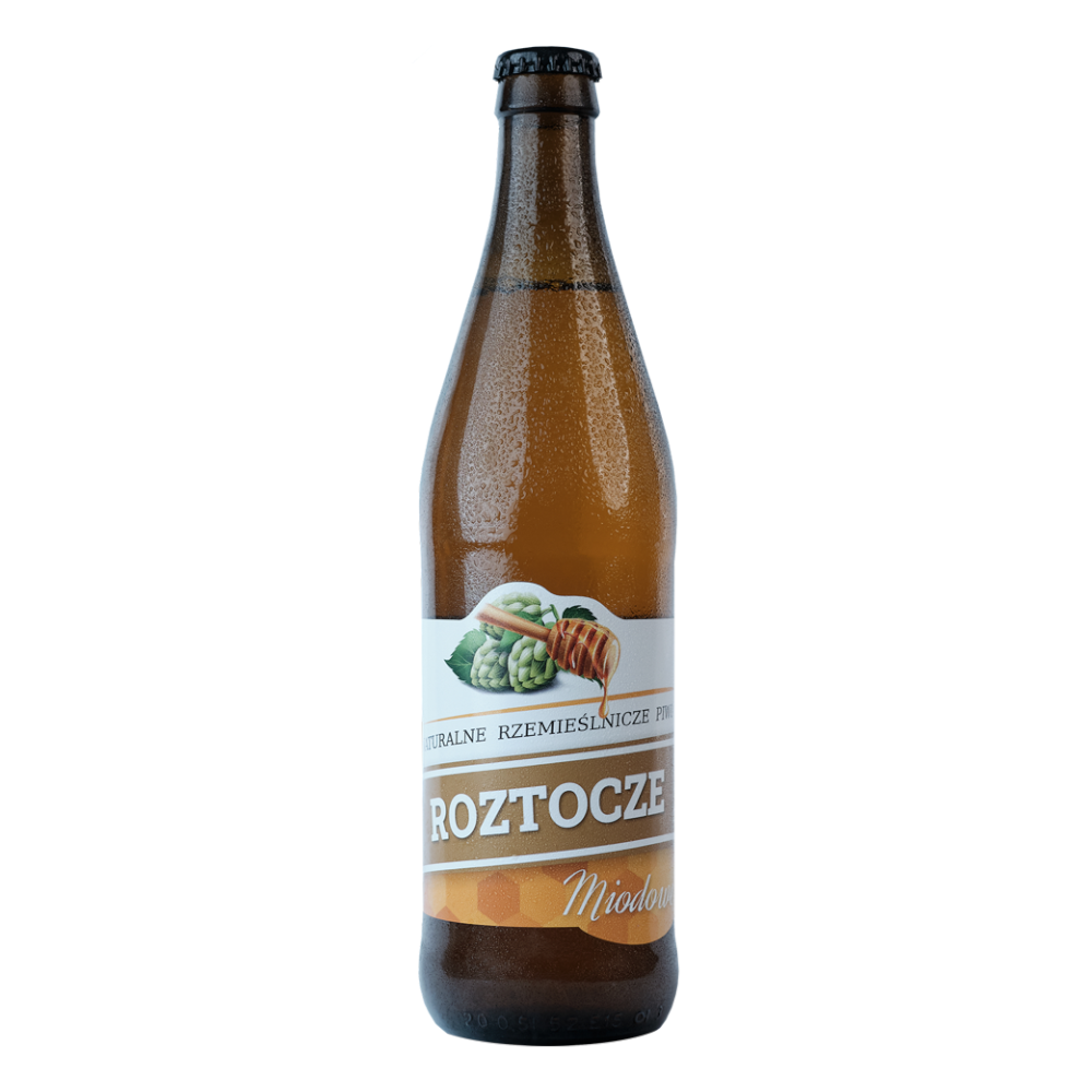 Piwo Roztocze Miodowe 4,8% 500 ml