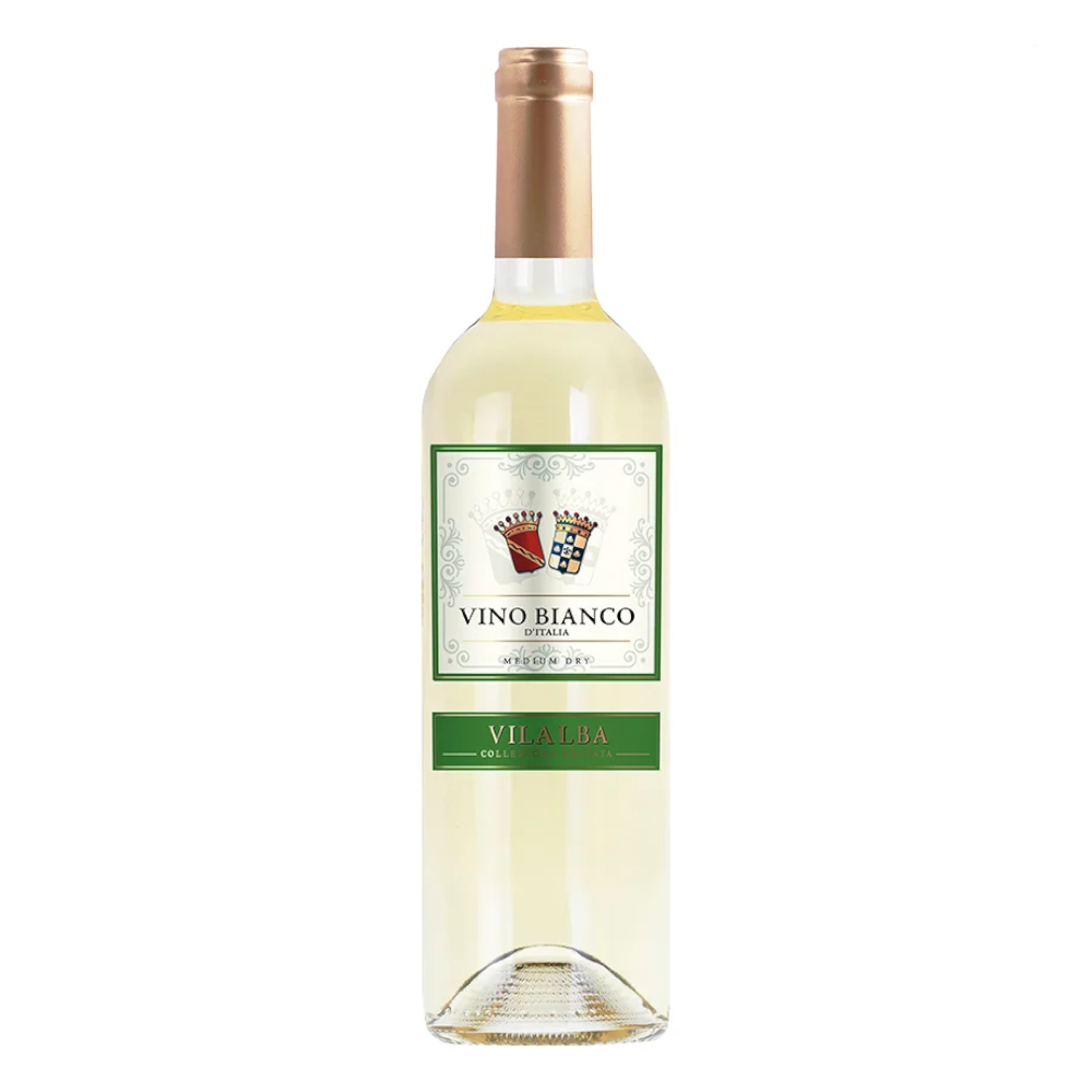 Wino Vilalba Bianco 11% białe półwytrawne 750 ml