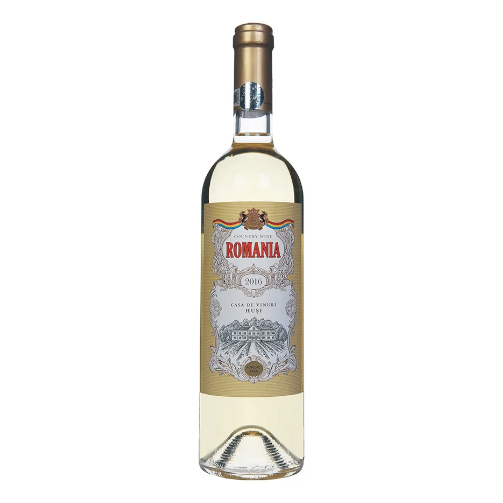 Wino Romania 13% białe półwytrawne 750 ml