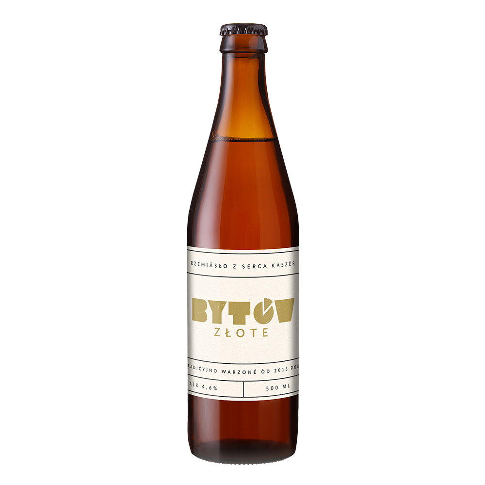 Piwo Bytów Złote 4,6% 500 ml