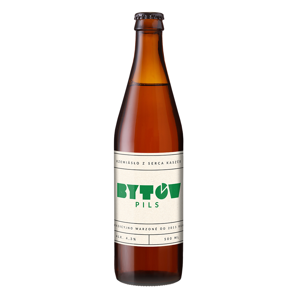 Piwo Bytów Pils  4,3% 500 ml
