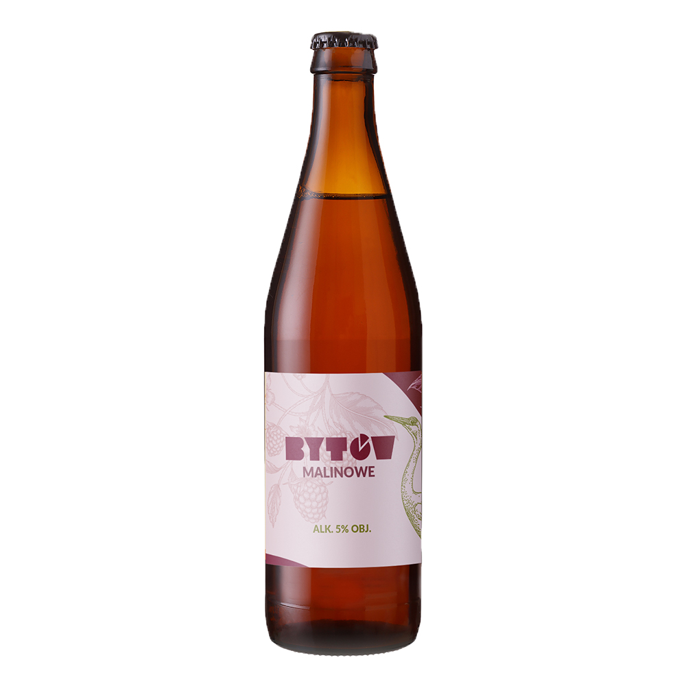 Piwo Bytów Malinowe 5% 500 ml
