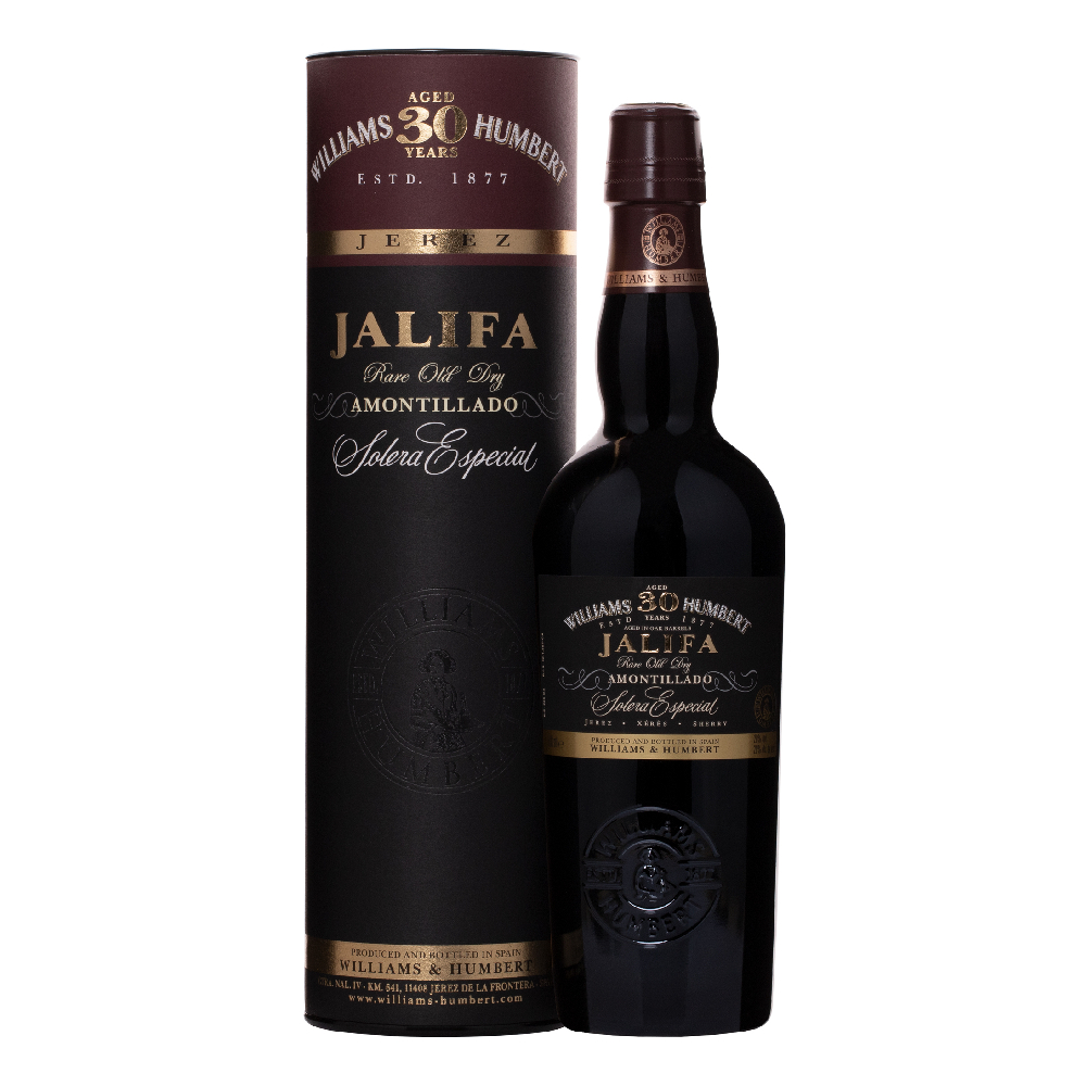Wino Sherry Soler Jalifa Amontillado 30 YO 20% czerwone wytrane 500 ml Tuba