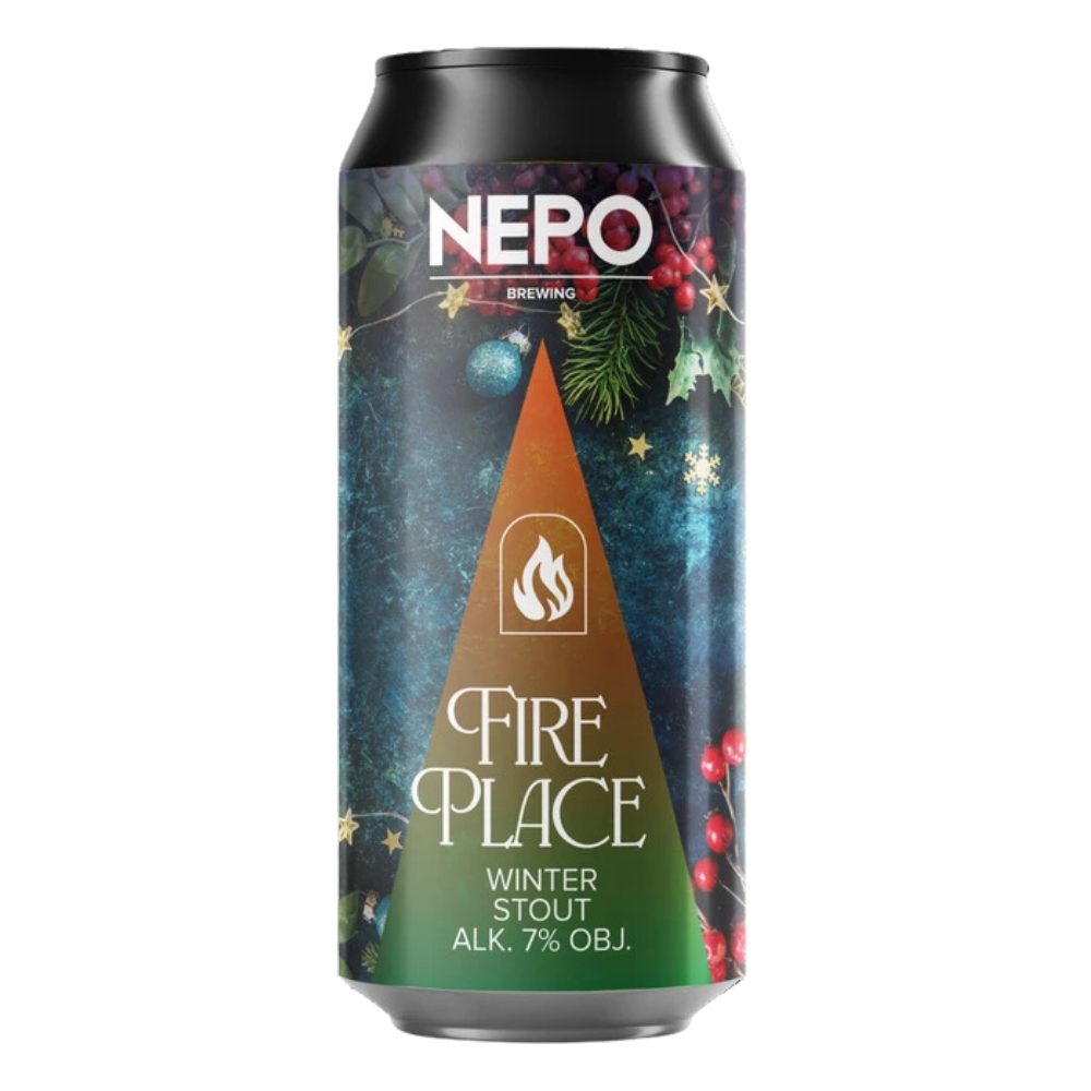 Piwo Nepomucen Fireplace - Winter Stout 7% 500 ml Puszka