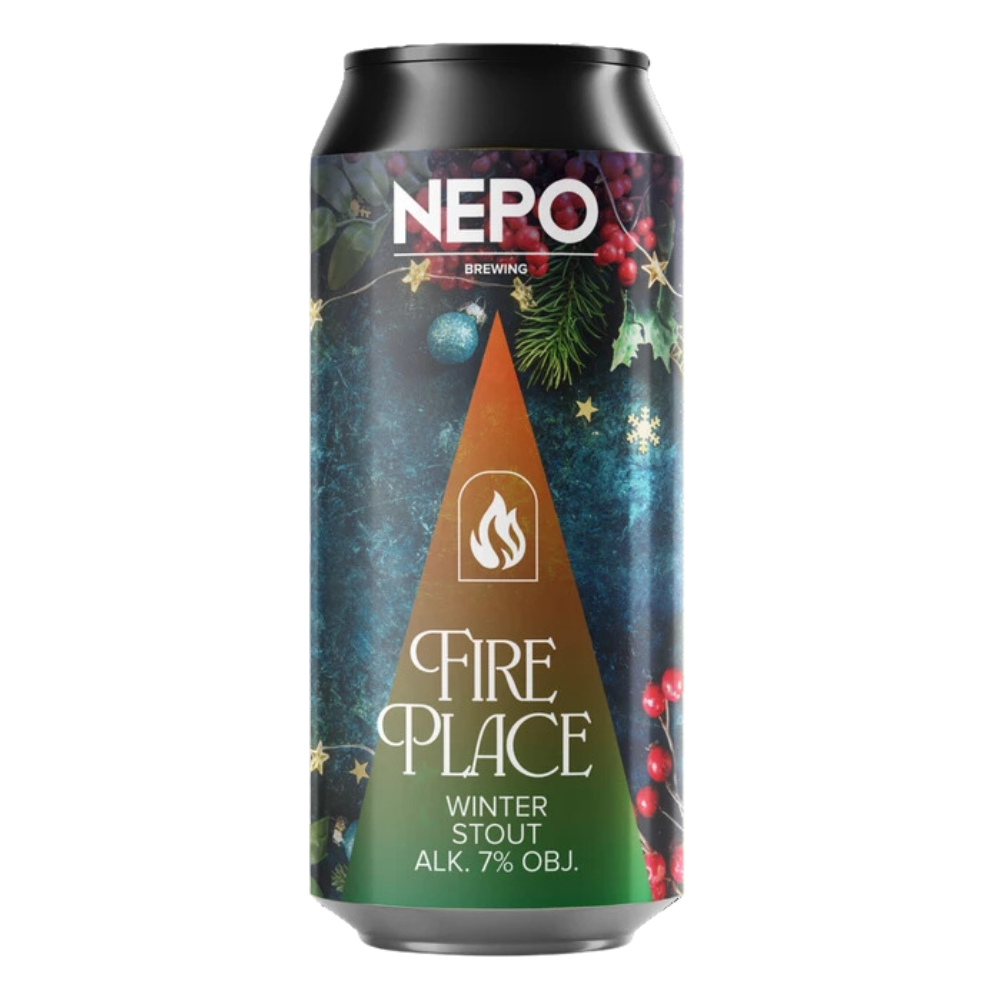Piwo Nepomucen Fireplace - Winter Stout 7% 500 ml Puszka