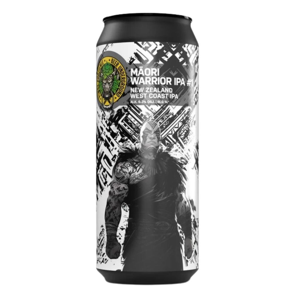 Piwo Piwne Podziemie Maori Warrior IPA #2 - New Zealand West Coast IPA 6,3% 500 ml Puszka