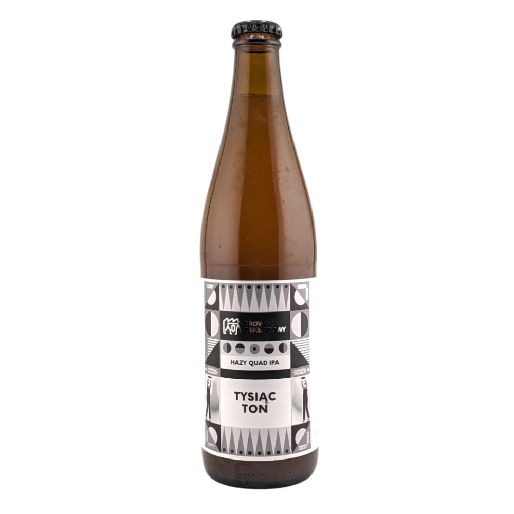 Piwo Zakładowy Tysiąc Ton - Hazy Quad IPA, Simcoe, Citra, Galaxy, Nelson Sauvin 11% 500 ml