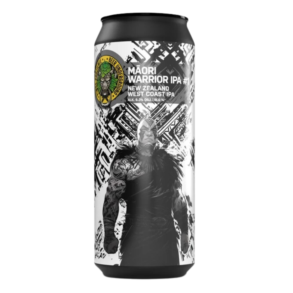 Piwo Piwne Podziemie Maori Warrior IPA #2 - New Zealand West Coast IPA 6,3% 500 ml Puszka
