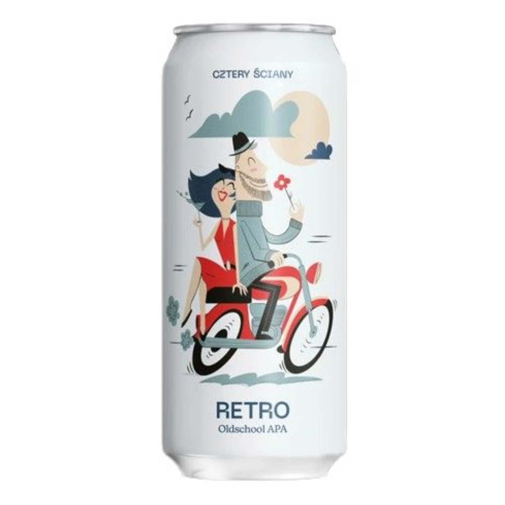 Piwo Cztery Ściany Retro - Old School APA 4,7% 500 ml Puszka