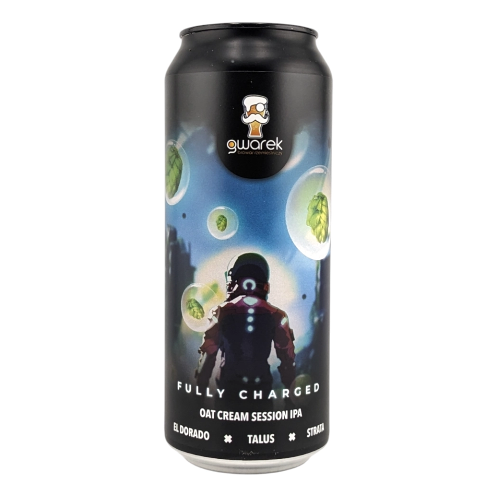 Piwo Gwarek Fully Charged - Oat Cream Session IPA 5,2% 500 ml Puszka
