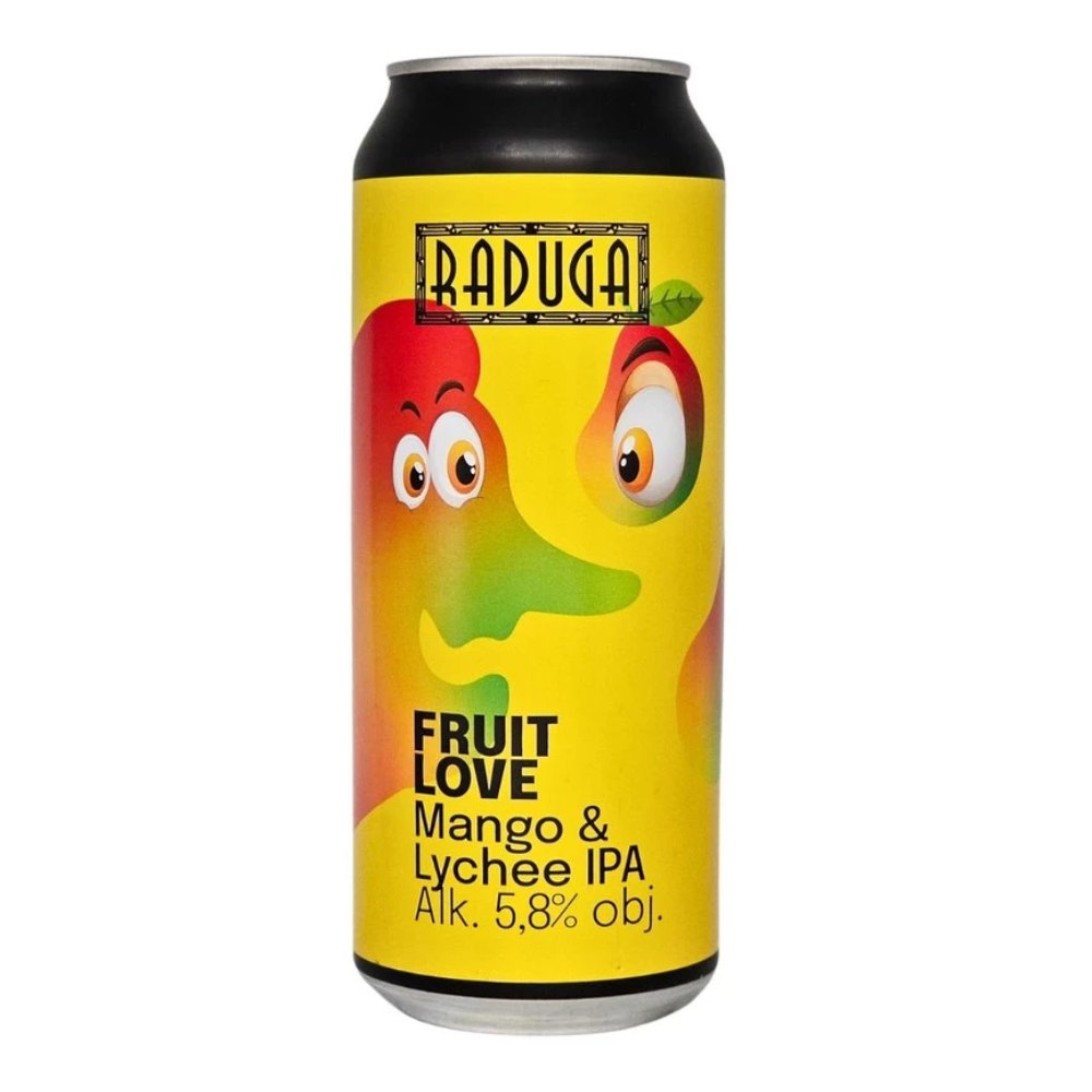 Piwo Raduga Fruit Love - Mango Lychee IPA 5,8% 500 ml Puszka
