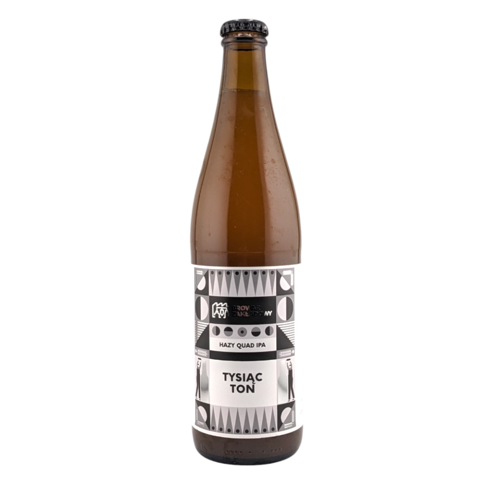 Piwo Zakładowy Tysiąc Ton - Hazy Quad IPA, Simcoe, Citra, Galaxy, Nelson Sauvin 11% 500 ml