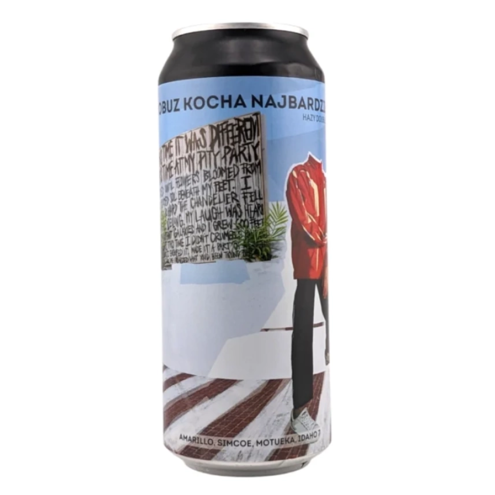 Piwo Moczybroda Łobuz Kocha Najbardziej - Hazy Double IPA 8,1% 500 ml Puszka