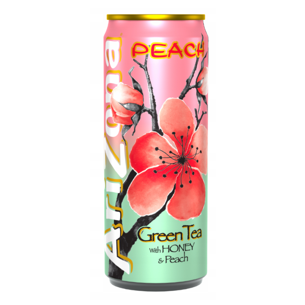 Napój AriZona Green Tea & Peach 330 ml puszka