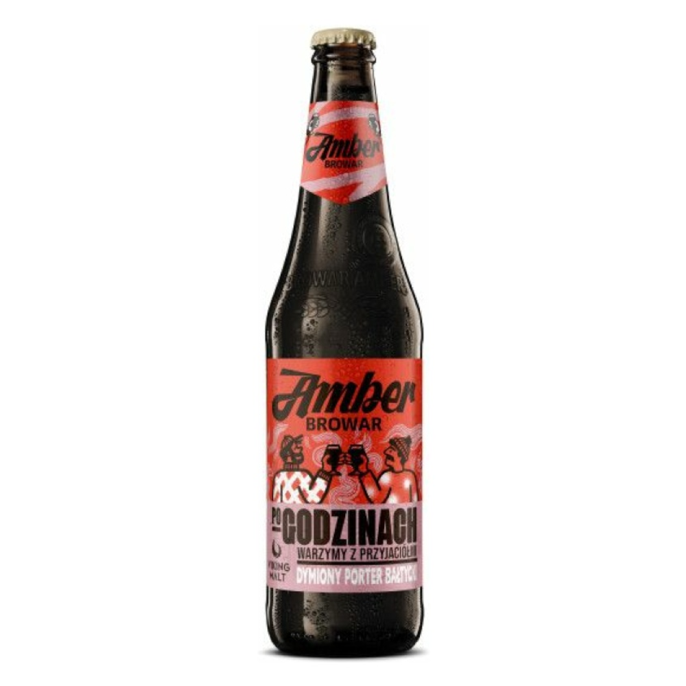 Piwo Amber Po Godzinach - Dymiony Parter Bałtycki 8% 500 ml