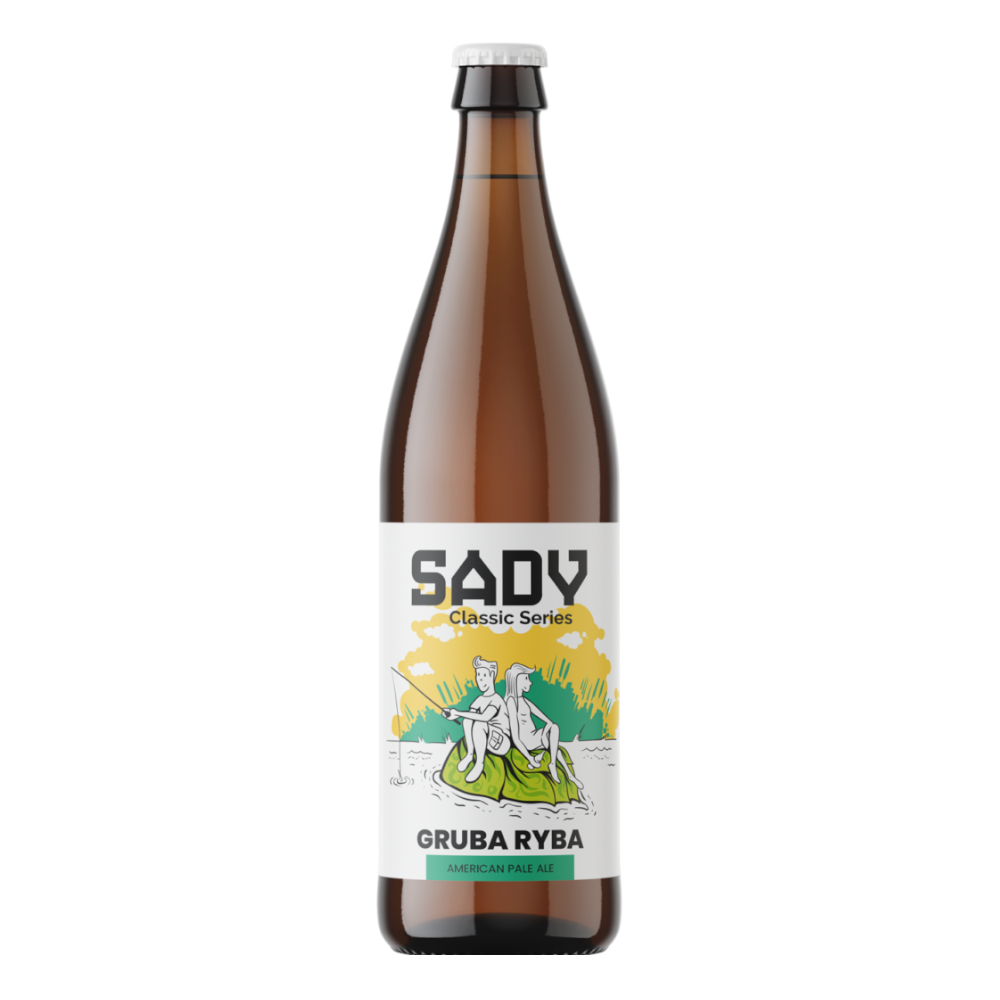 Piwo Sady Gruba Ryba - APA 4,9% 500 ml