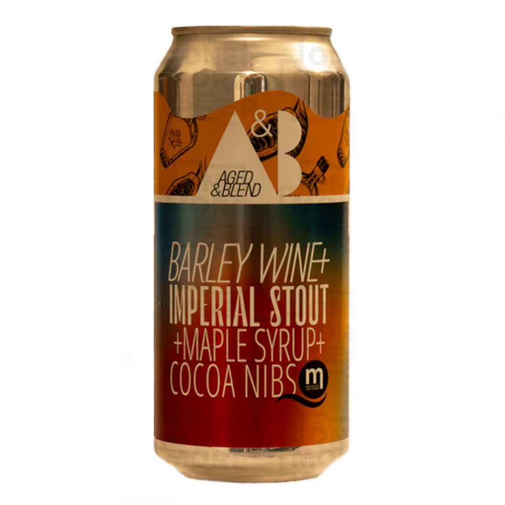 Piwo Maryensztadt Aged & Blend - Barley Wine, Imperial Stout, Maple Syrup, Cocoa Nibs 11% 440 ml puszka