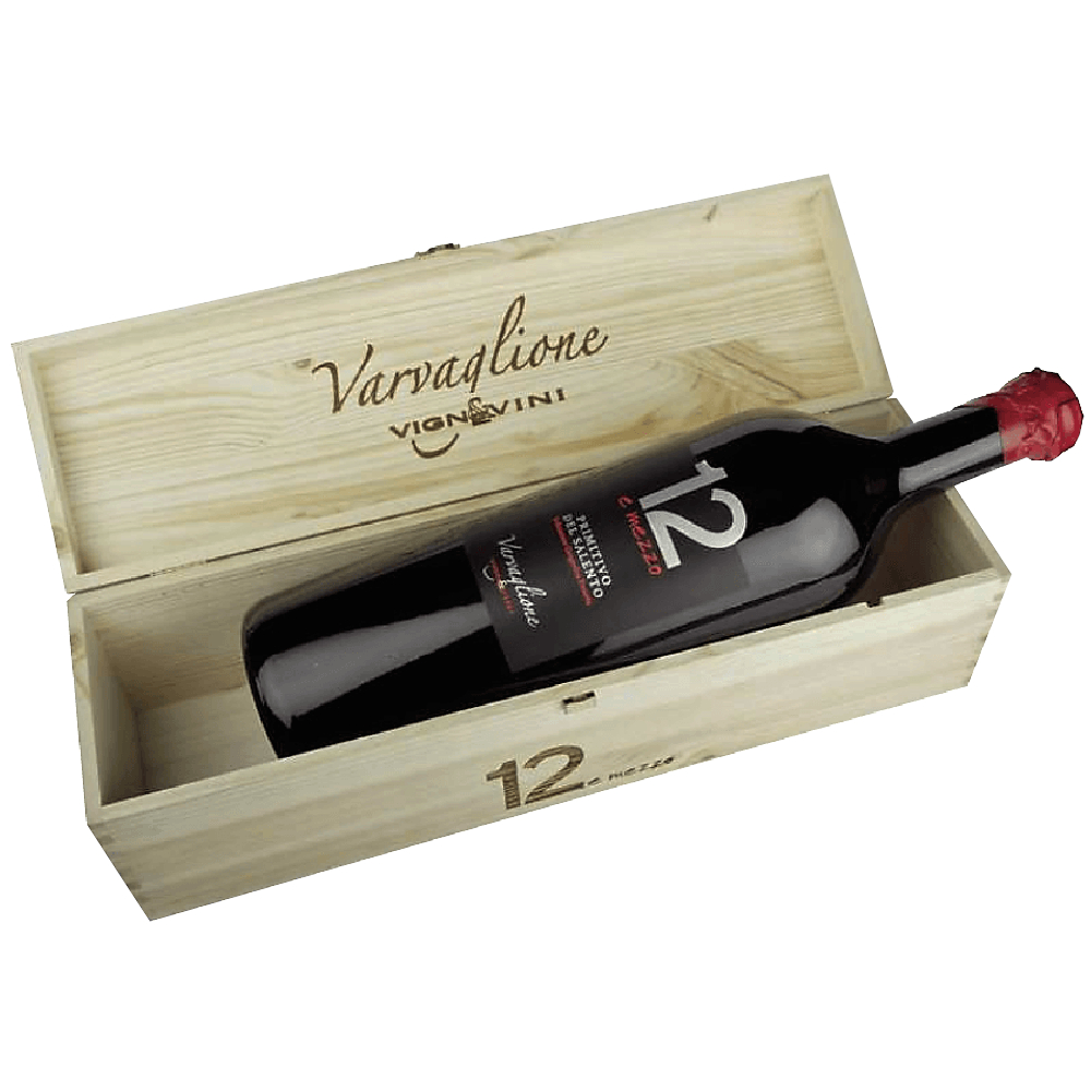 Wino Varvaglione 12e Mezzo Rosato del Salento Jeroboam czerwone wytrawne 3000 ml w skrzyni