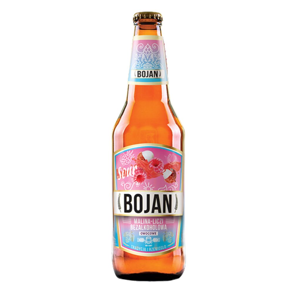 Piwo Bojan Kwaśna Malina-Liczi 0% 500 ml