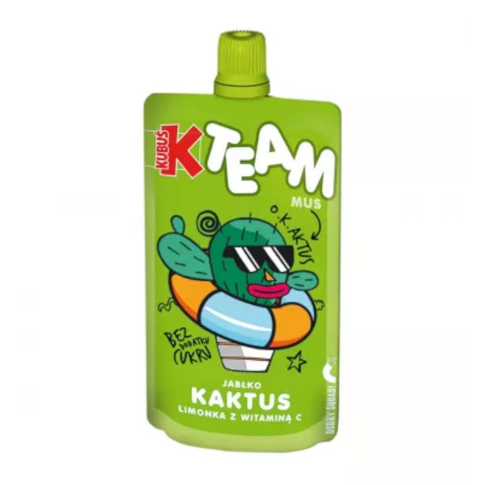 Kubuś Team Mus Jabłko-Kaktus-Limonka 100 g
