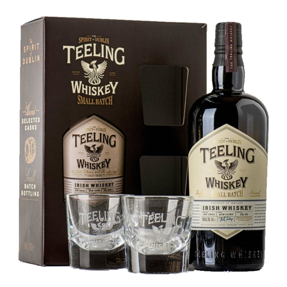 Whisky Teeling Small Batch + 2 szklanki 46% 700 ml kartonik i 2 szklanki