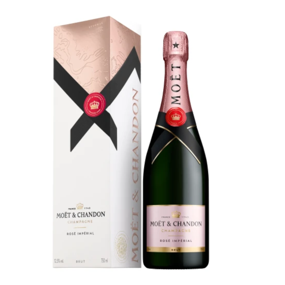 Szampan Moet Chandon Rose Imperial 12% różowe półsłodkie 750 ml kartonik
