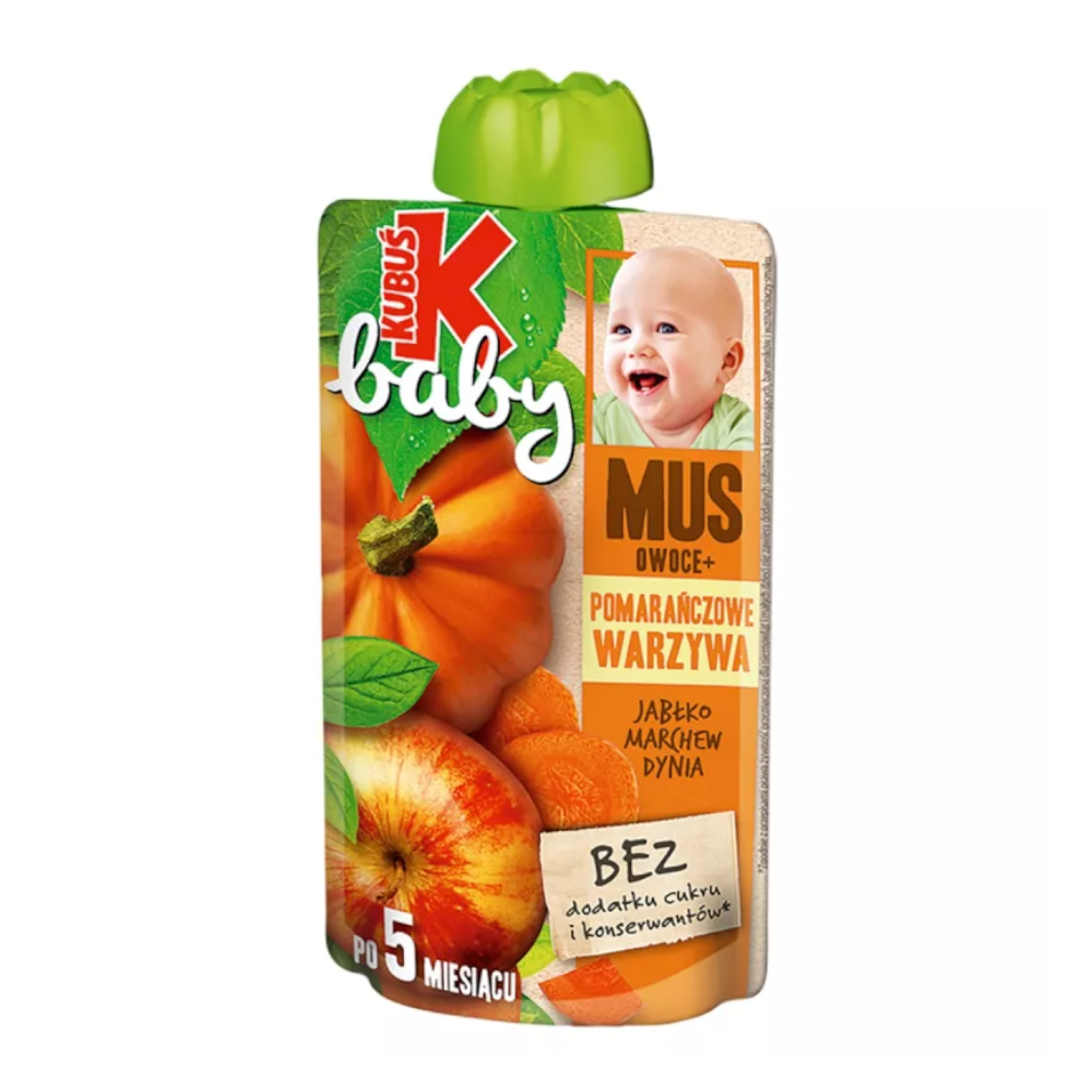 Kubuś Baby Mus Jabłko-Marchew-Dynia 100 g