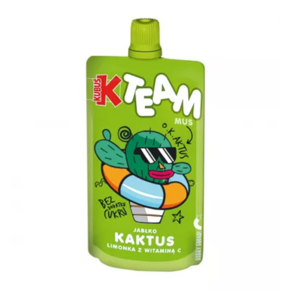 Kubuś Team Mus Jabłko-Kaktus-Limonka 100 g